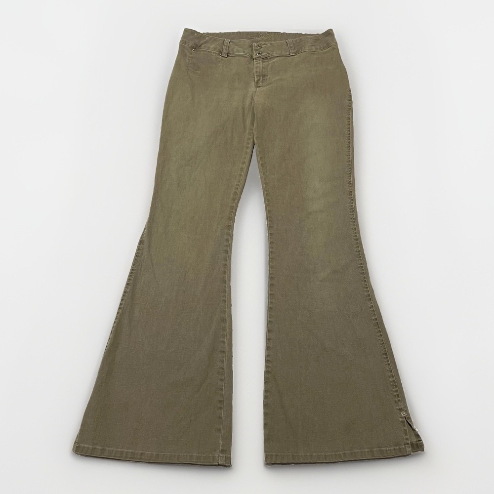 Vintage Silver Jeans Womens Taupe Brown Low Rise Bell-Bottom Flare Jeans Size 32